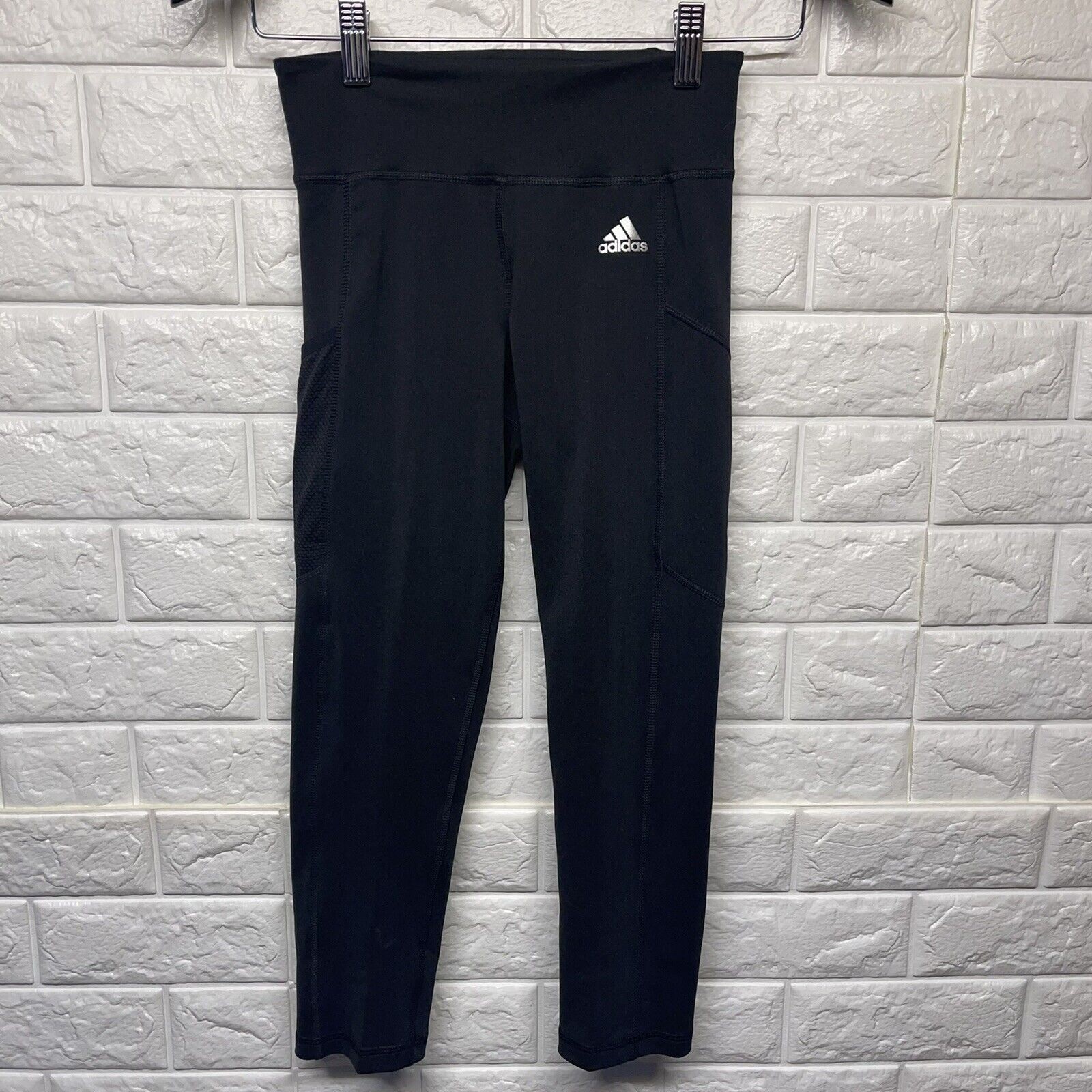 Adidas Performance Climalite Active Black 3/4 Tight Legging Women Size Xs Nwt